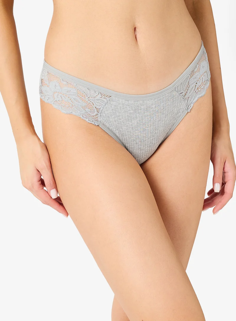 Ginger  5PC Lace Detail Cheeky Brief for Women | Best Price UAE